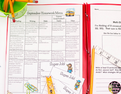 Looking for a new homework management solution? Try homework menus! Tips on how to organize your homework practices using menus to motivate your kids and differentiate through choice. Click for details PLUS free printables to get you started.