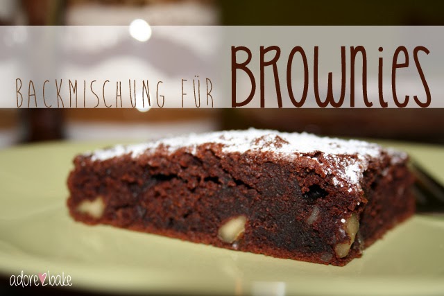adore2bake: [Zu Gast bei] Backmischung für Brownies - DIY-Geschenkeidee