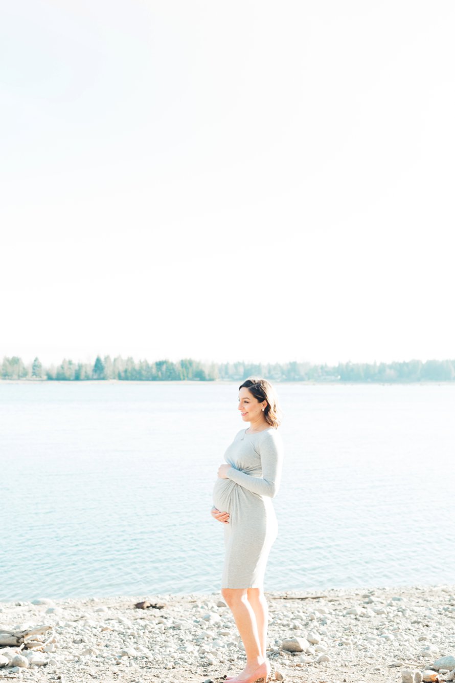 Lake Tapps Family Photography-Beach Maternity Session-Something Minted and More Photography