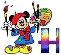 Alfabeto de Mickey pintor H.