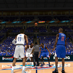 NBA 2K14 OKC Thunder Playoffs Crowd Mod