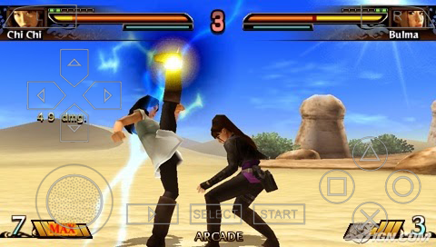 Screenshoot Dragonball Evolution ISO For PSP Android