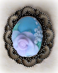 clay polymer rose painting another tutorials done re