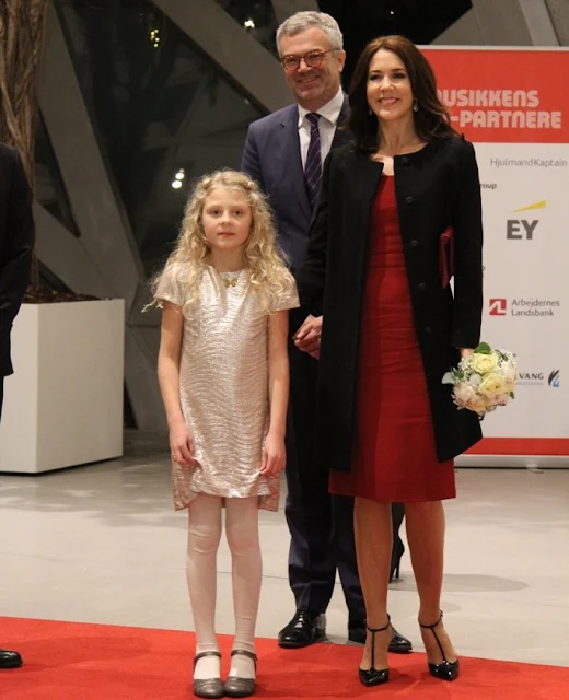 Crown Princess Mary of Denmark attended the TV2 Christmas Show at House of Music in Aalborg