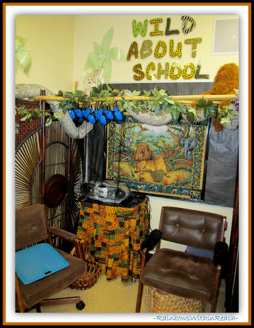 Classroom with "WILD" Theme (Classroom Decor RoundUP at RainbowsWithinReach)