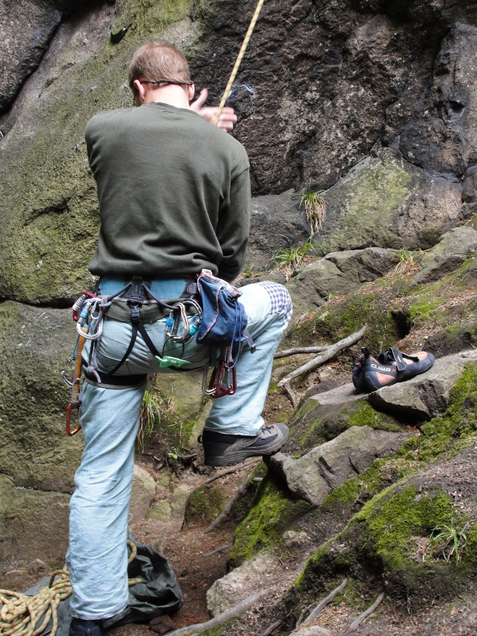 Sewing for Mr S. first climbing pants