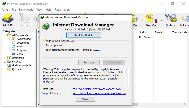 Internet Download Manager 6.36 Build 2
