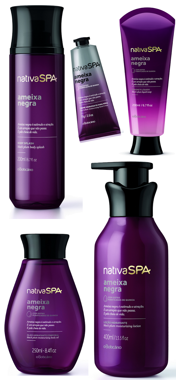 LANCAMENTO Nativa Spa Ameixa Negra O Boticário Blog Moda da Gente