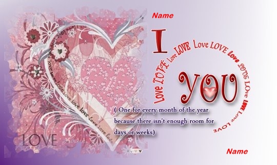 love cards sweet memories