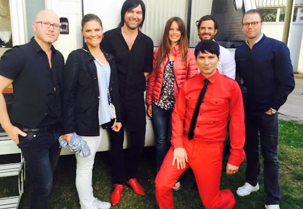 Roxette Concert show at Fredriksskans arena - Princess Victoria and Prince Daniel, Prince Carl Philip and Princess Sofia