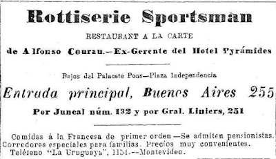 Rotisería Sportsman año 1913