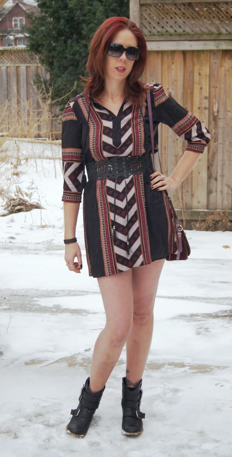 The Purple Scarf: Style: Aztec Print From Forever 21!