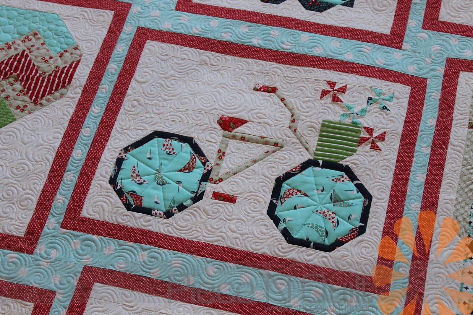 Piece N Quilt Snapshots Quilt Custom Machine Quilting by Natalia Bonner