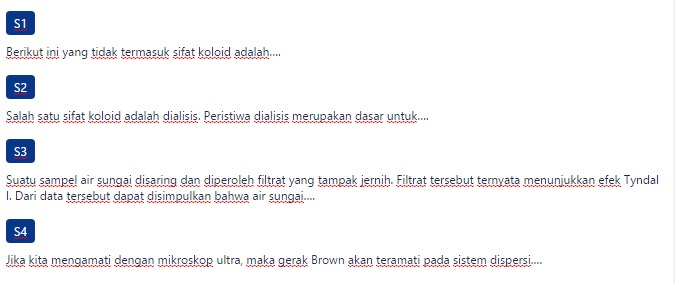 Contoh Soal Sifat Sifat Koloid