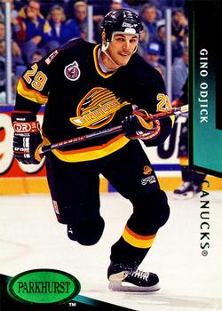 Gino OdJick Hockey Card 1995-96 Vancouver Canucks Building the Dream #13 Gino OdJick 