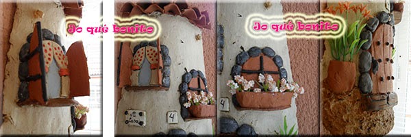 Teja decorada con pasta de papel