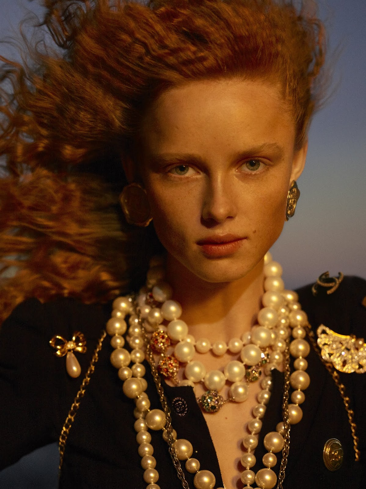 Rianne van Rompaey in Vogue Italia April 2019 by Karim Sadli
