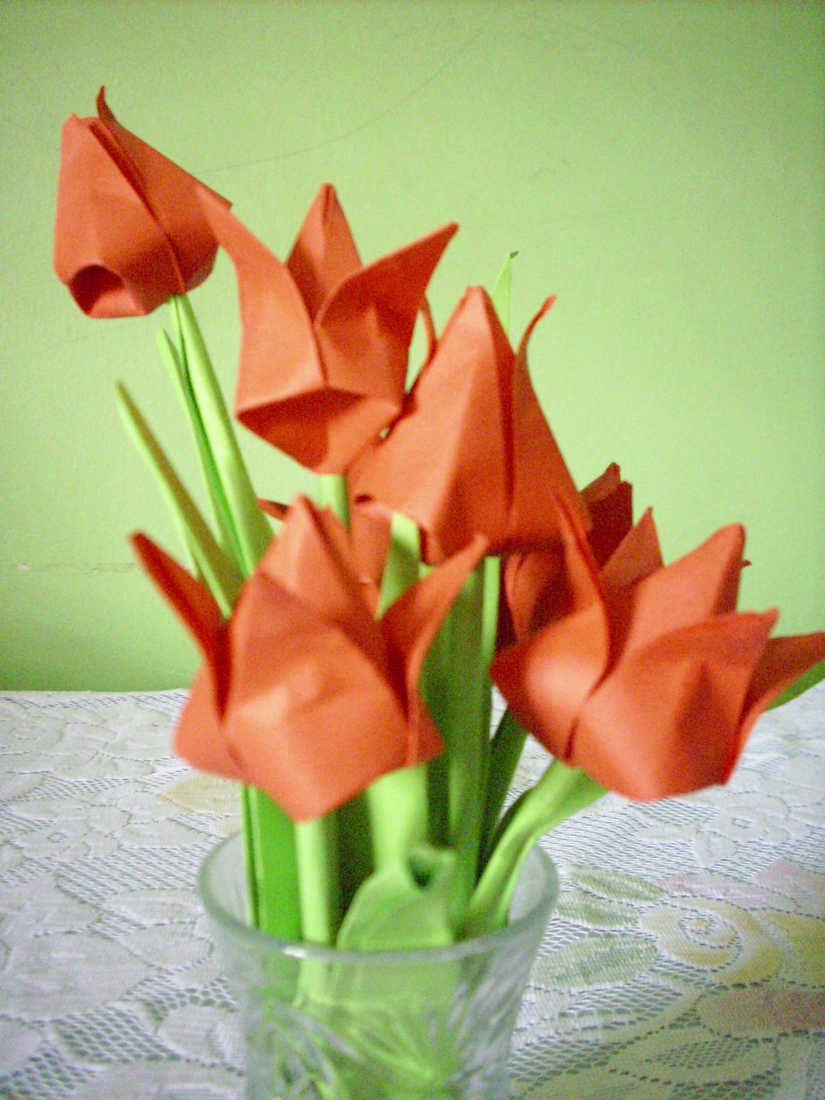 Gambar Bunga Tulip Dari Kertas Origami Terbaru