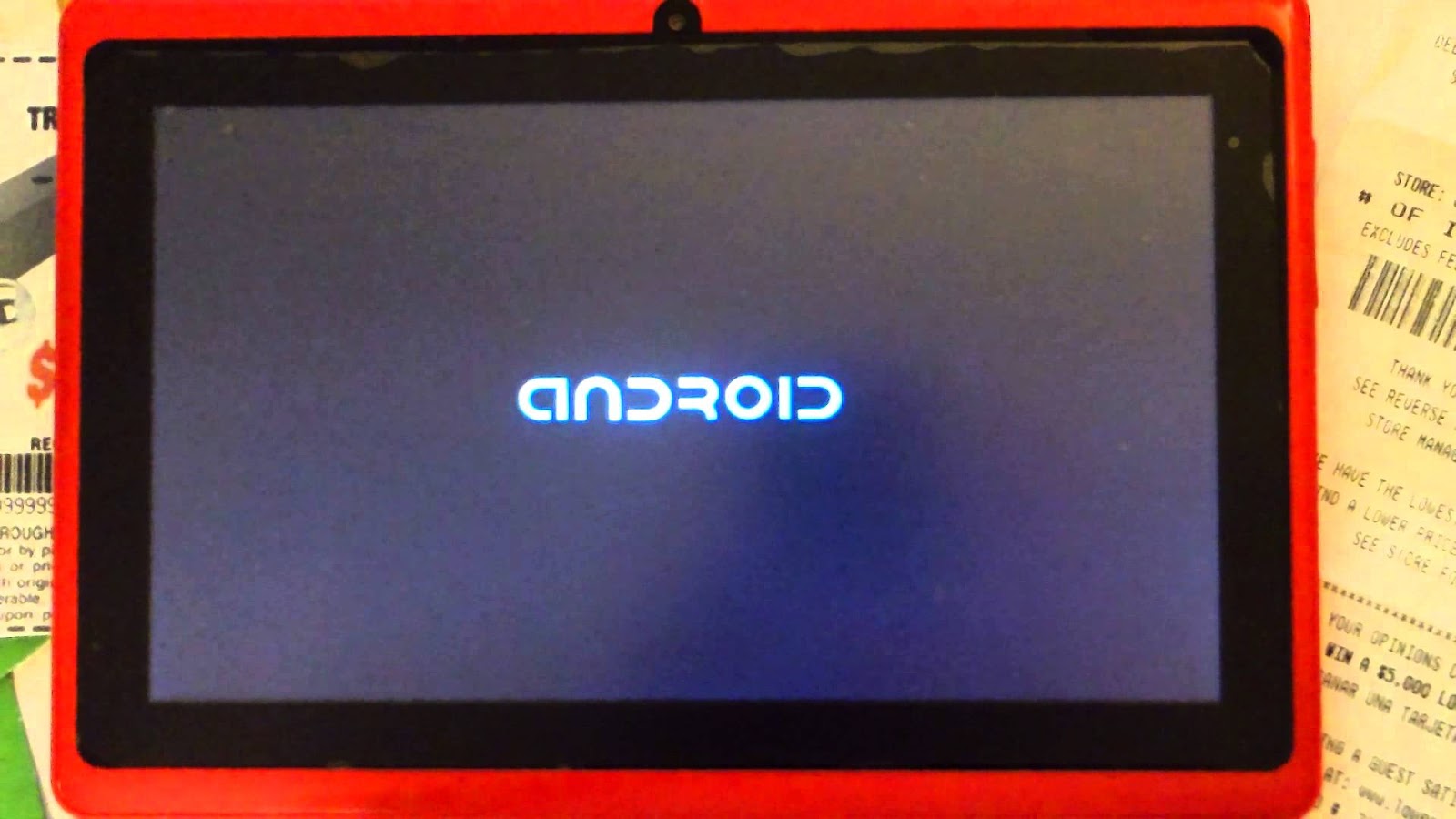 Hard reset Android Tablet