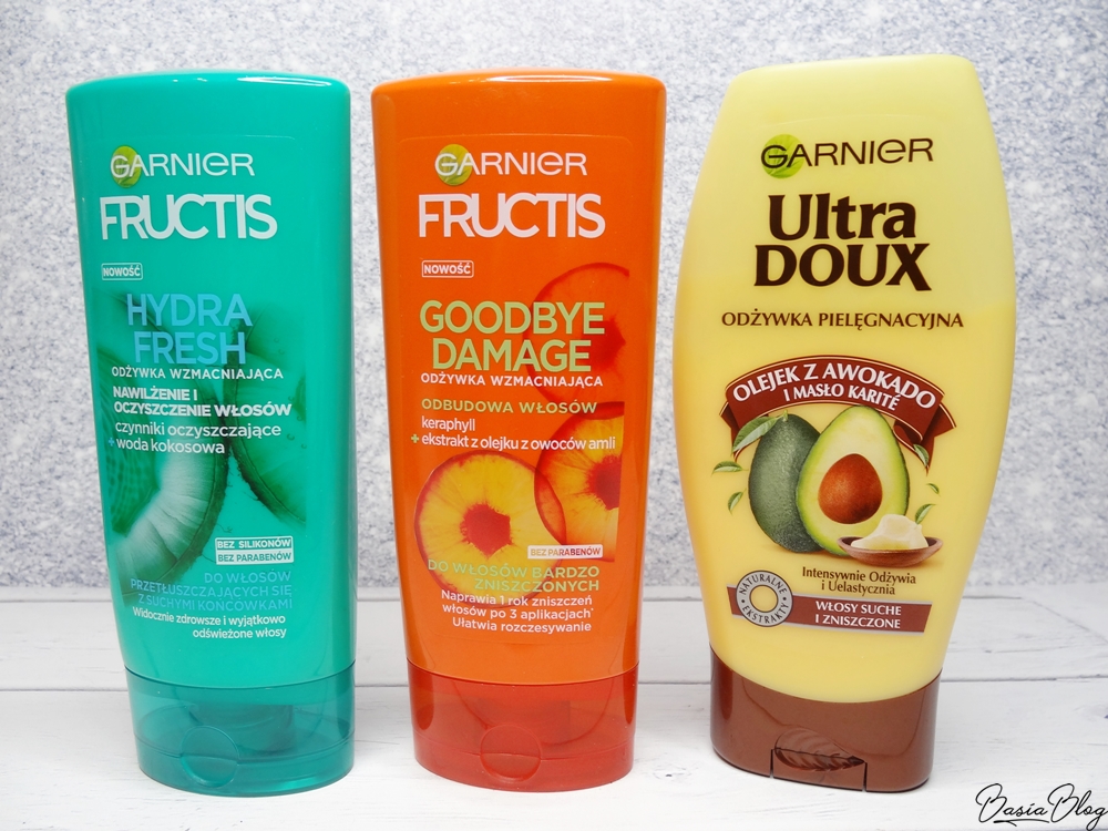 Odżywki do włosów Garnier Hydra Fresh, Goodbye Damage, Awokado i masło karite