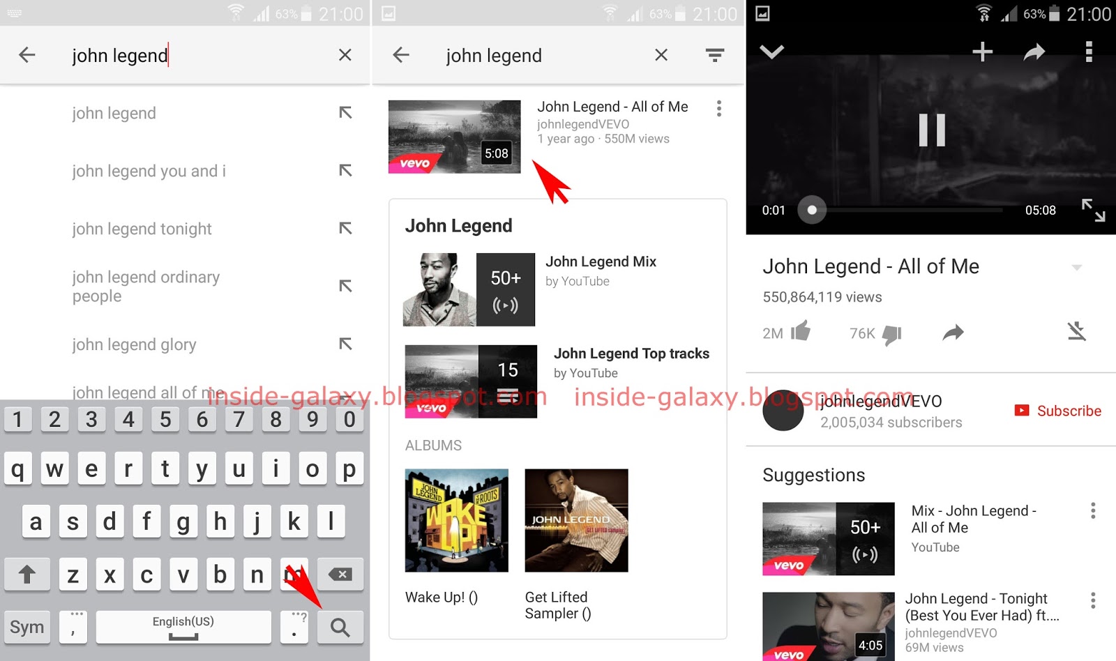 youtube app for galaxy watch