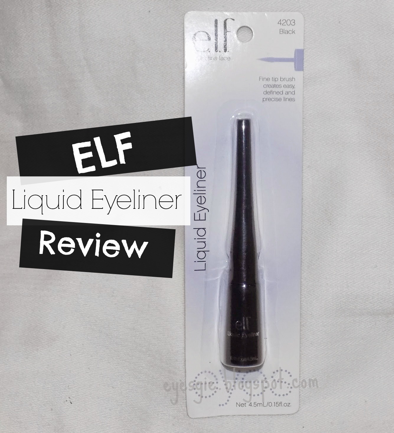 EYESGIE by Sharleen Garcia ELF Liquid Eyeliner Review