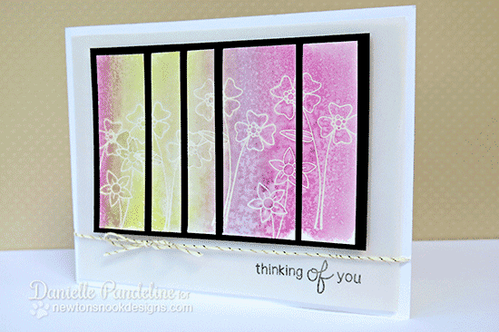 Watercolored Floral Panel Card with Danielle Pandeline | Versatile Vases Stamp Set | Newton's Nook Designs