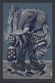 MondoCon 2016 Exclusive “The Aftermath” Metallic Variant Screen Print by Mike Sutfin x The Vacvvm