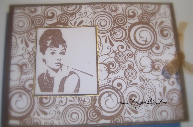 Stempel und Scrap-Werkstatt: Film-Star Karte