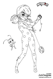 miraculous ladybug coloring pages 6