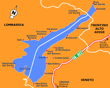 map lac de garde - Image