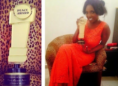 Annie Idibia receives Peace Ambassador Award in Abuja