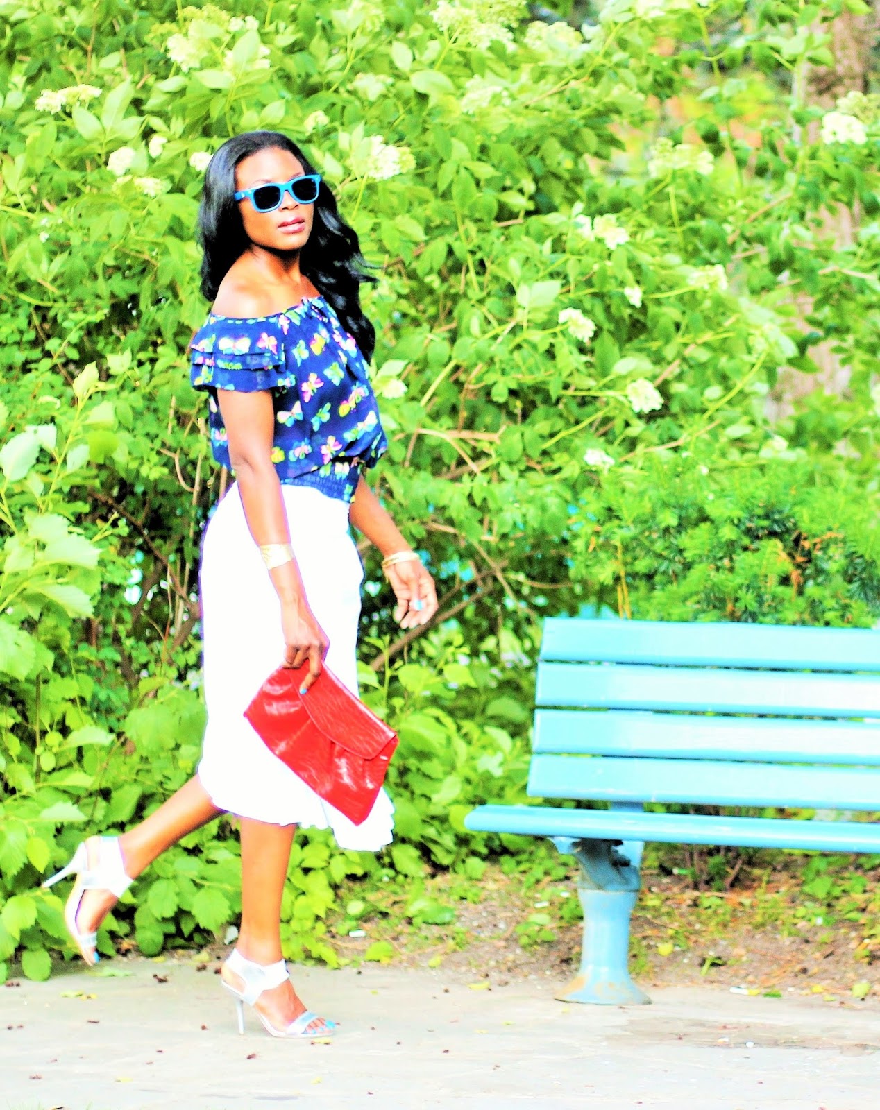 Gypsy Chic: Wearing a little white dress as a midi skirt
