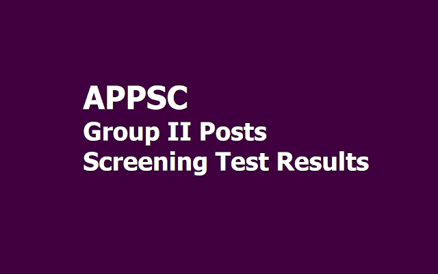APPSC Group II Posts Screening Test Results 2019 for Mains Exam (APPSC Group 2 Prelims Results) APPSC Group II Posts Screening Test Results 2019 for Mains Exam (APPSC Group 2 Prelims Results)
