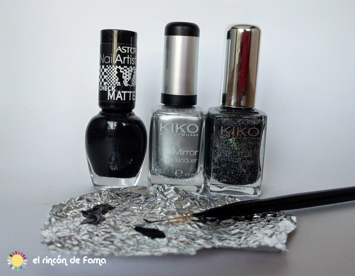 CHEVRON NEGRO Y PLATA