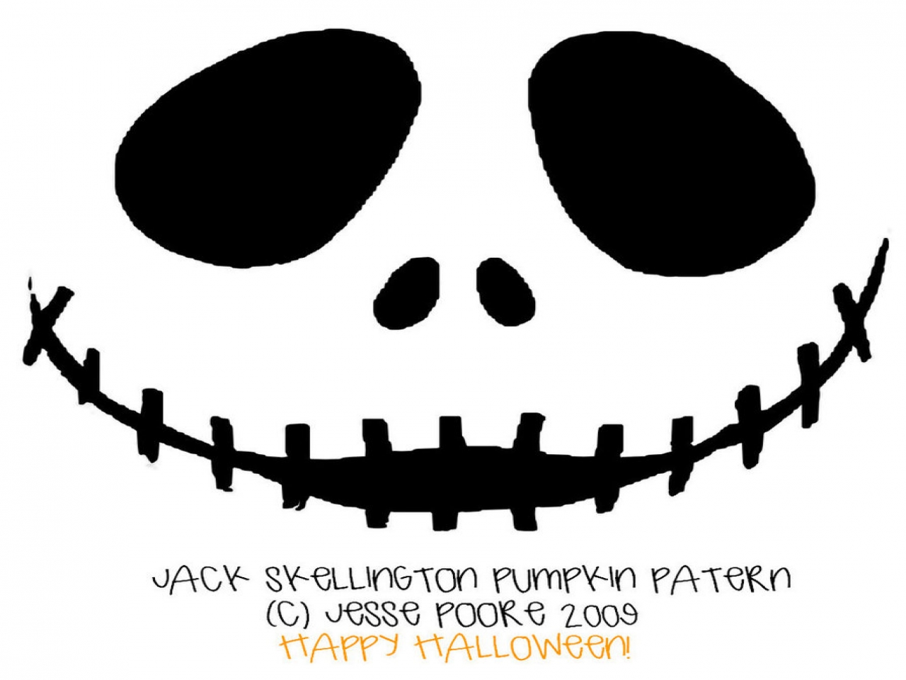 Jack Skellington Pumpkin Stencils Free Printable - Printable Templates