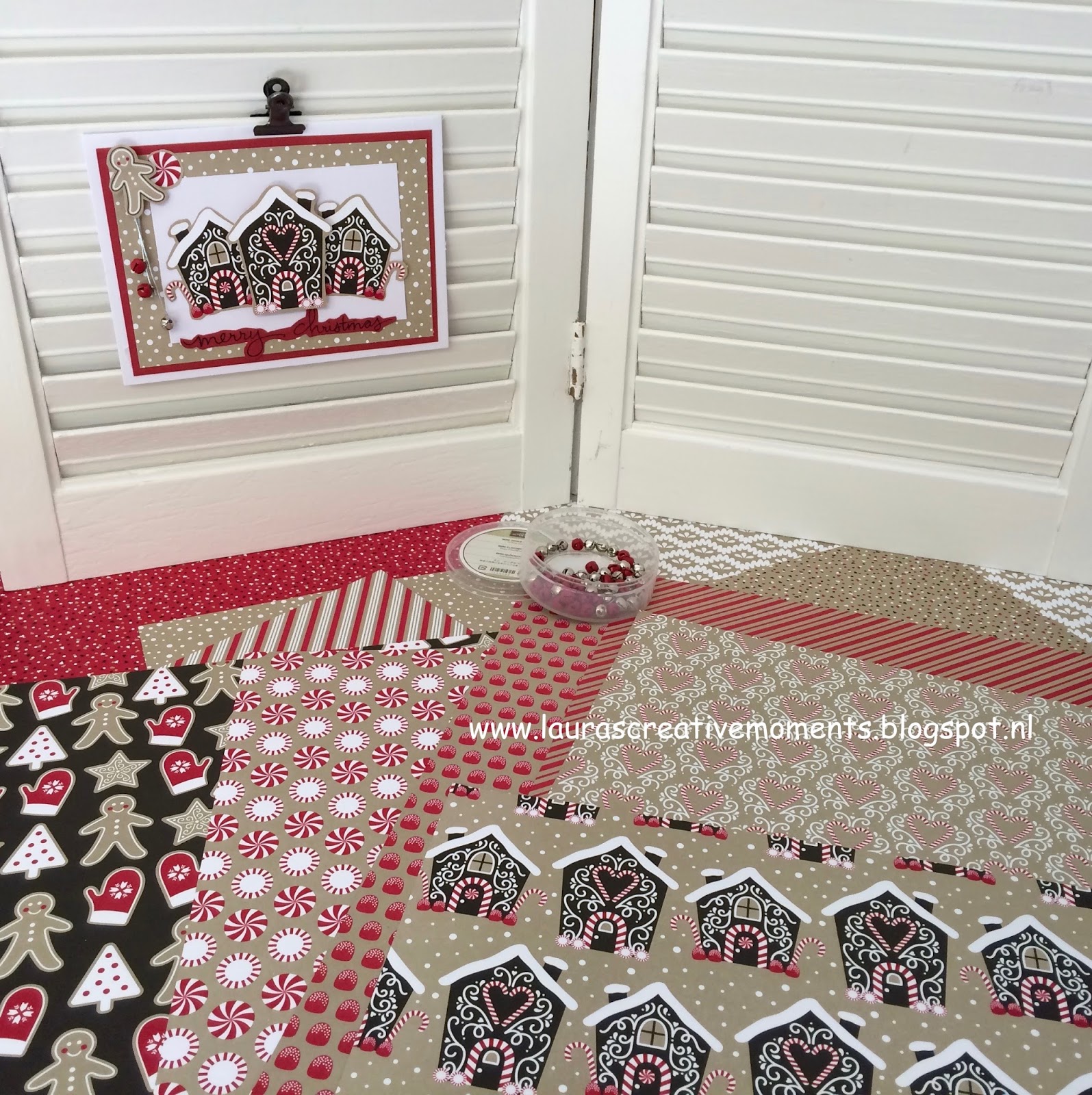 Laura's Creative Moments Candy Cane Lane DSP, Stampin' Up!