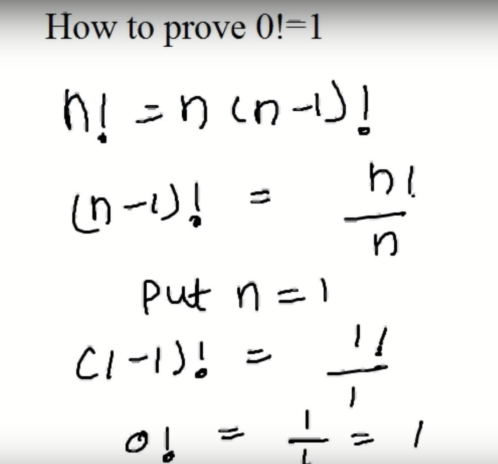 Prove That Zero 0 Factorial Is One 1 Prove That Zero 0 Factorial Is One 1