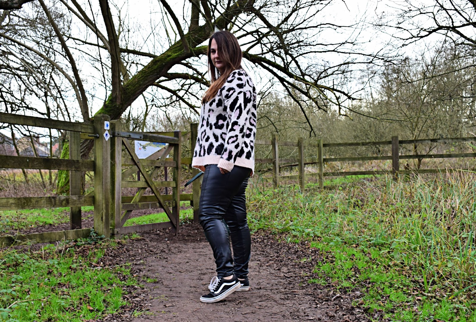 Faux leather trousers for casual days