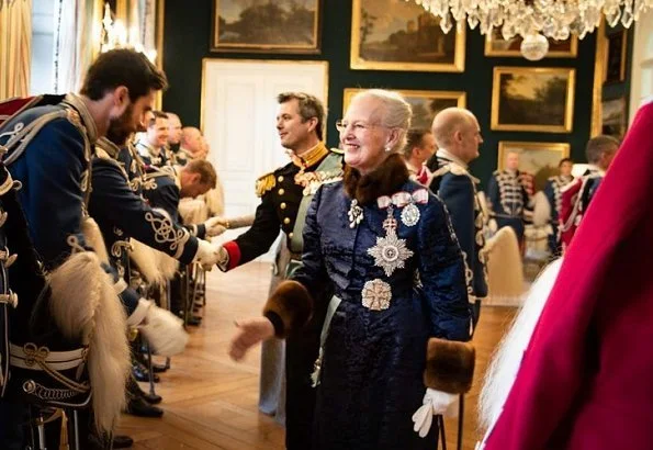 Crown Prince Frederik and Crown Princess Mary were present at the reception at at Christiansborg Castle