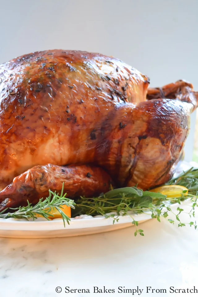 Top 10 Recipes of 2016 Super Juicy Turkey on serenabakessimplyfromscratch.com
