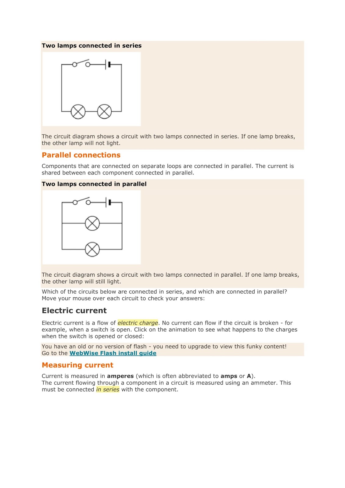 Current and voltage in electrical circuits - Gallery Of Electronic