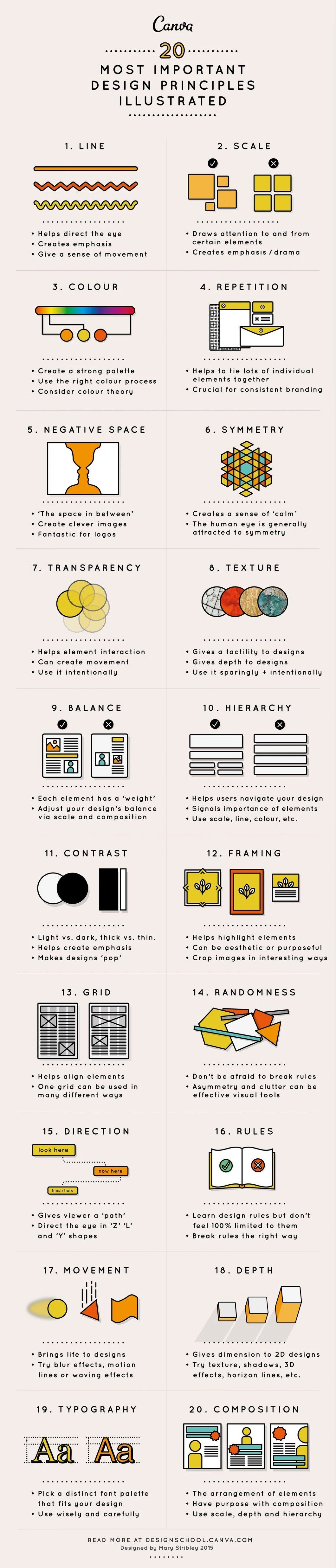 Design Elements & Principles - #infographic