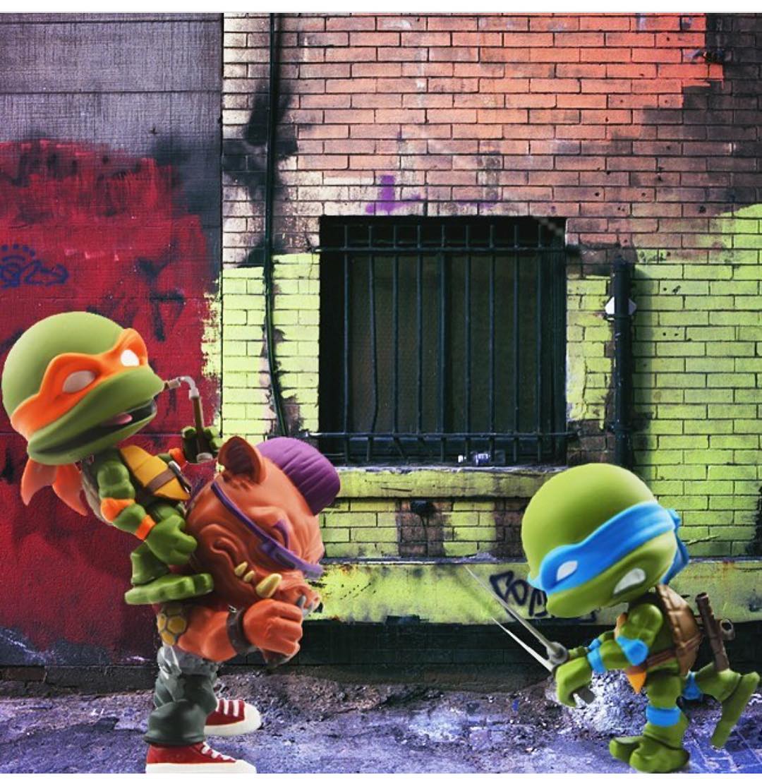 herocross limited-edition mini tmnt 4-pack: black and white ver