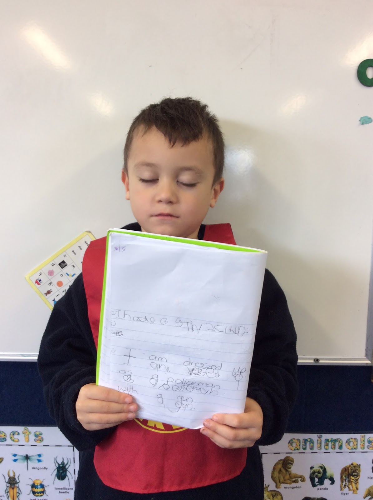 Room 5 Dress up writing