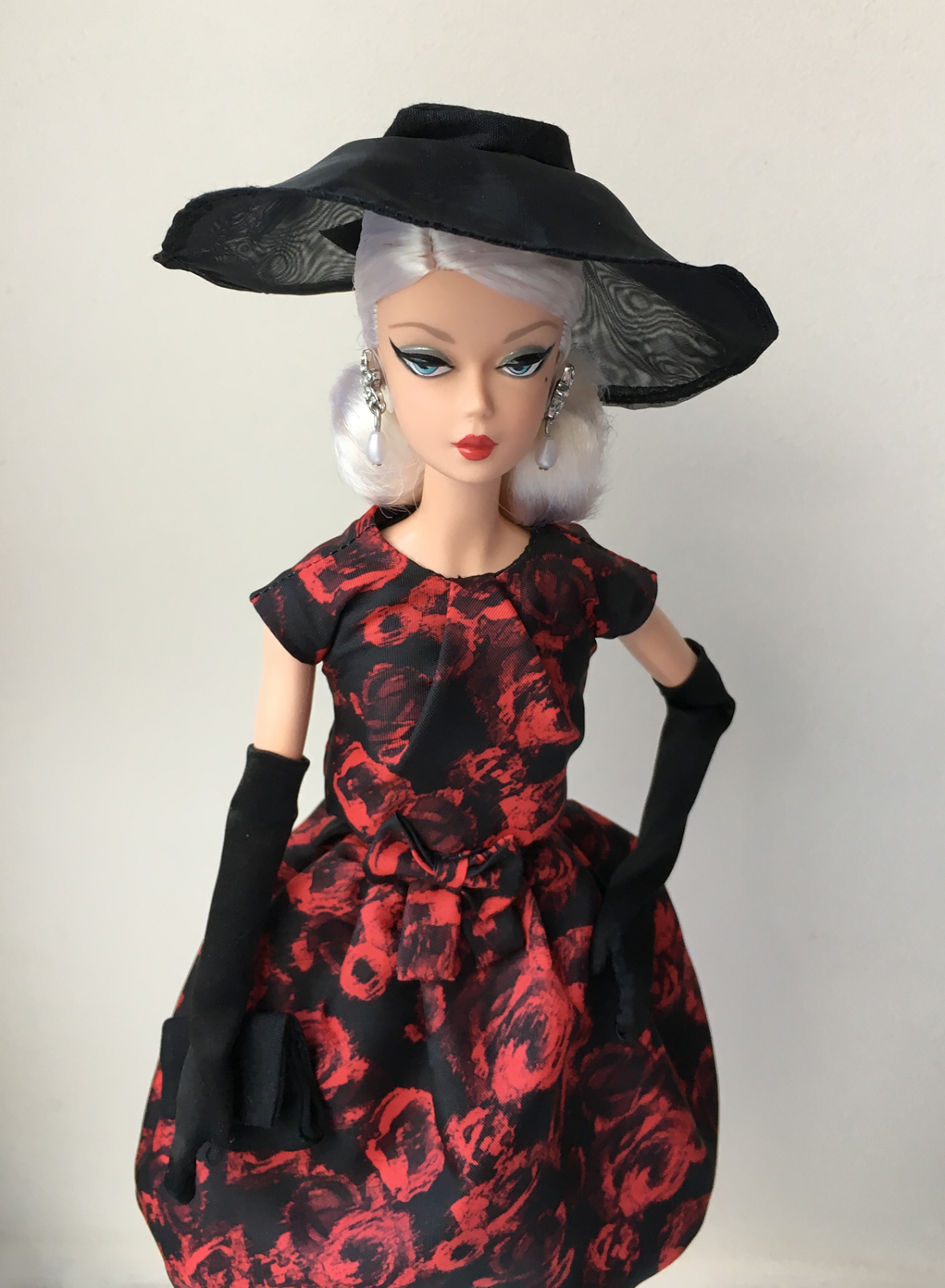 barbie elegant rose cocktail dress doll