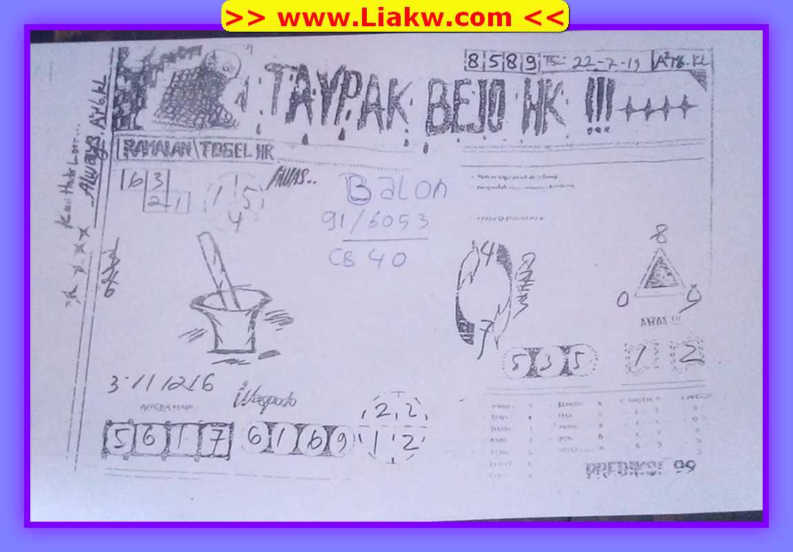 ྕ Forum syair hk mbah bejo  ฌ 