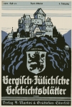 Bergisch-Jülichsche Geschichtsblätter. Heft 3/4, 1931