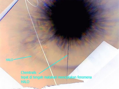 Ini Fenomena HALO atau Chemical Trails diatas Sidoarjo