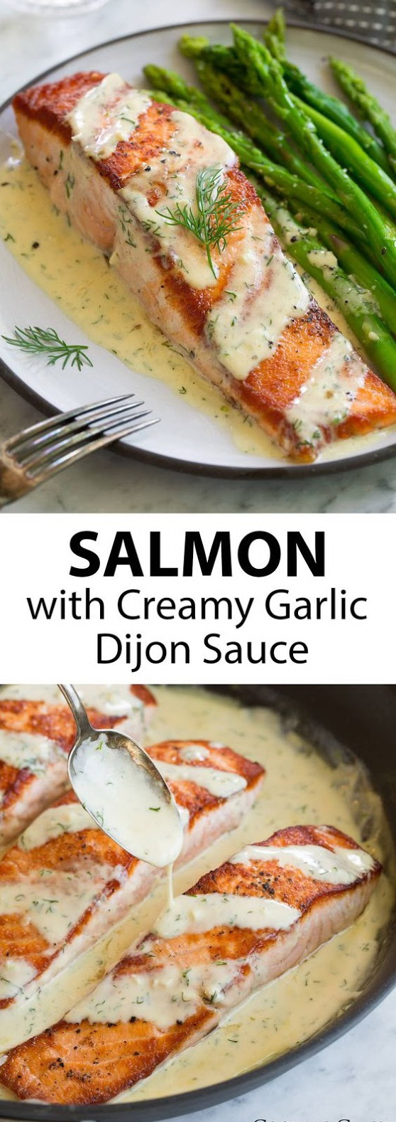 Salmon with Creamy Garlic Dijon Sauce OFFICIAL KITCHEN